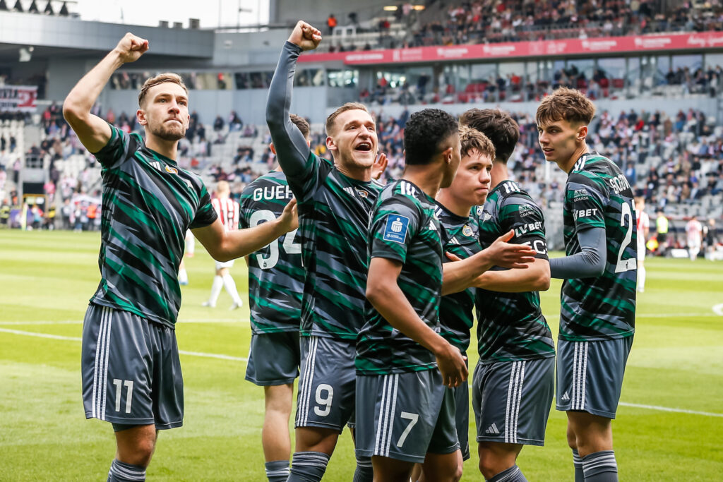 Pilka nozna. PKO Ekstraklasa. Cracovia - Lechia Gdansk. 04.05.2025